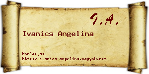 Ivanics Angelina névjegykártya